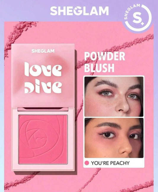 SheGlam - Love Dive Powder Blush - You’re Peachy