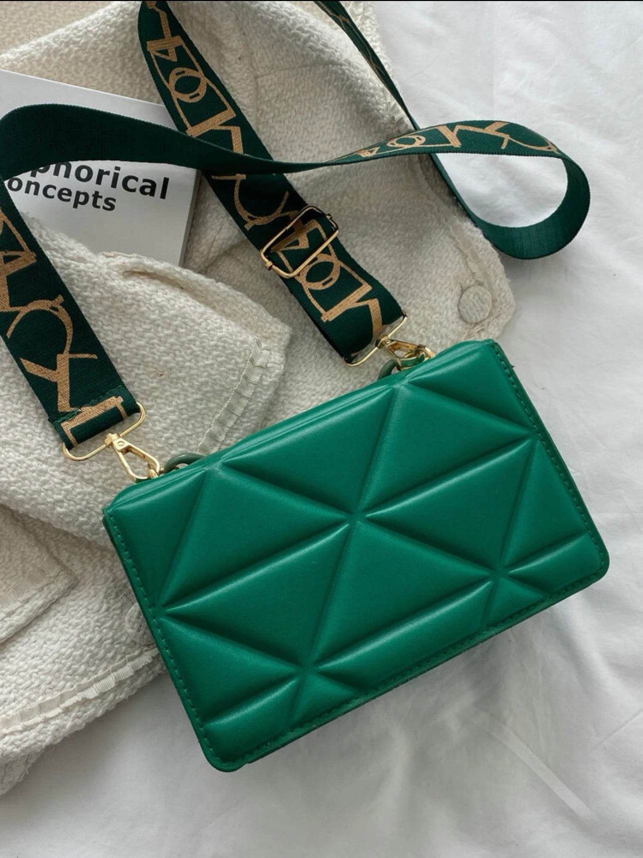 Mini Quilted Flap Satchel Bag