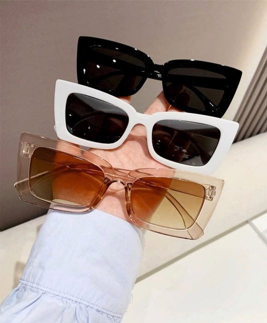 Women Geometric Frame Multicolor Fashion Glasses