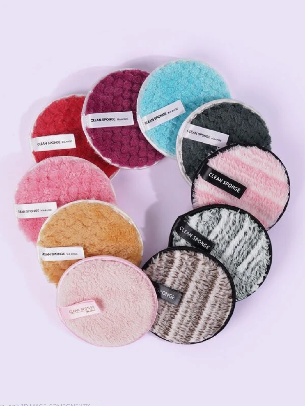 1 Pc Reusable Makeup Remover / Face Cleansing Round Pad